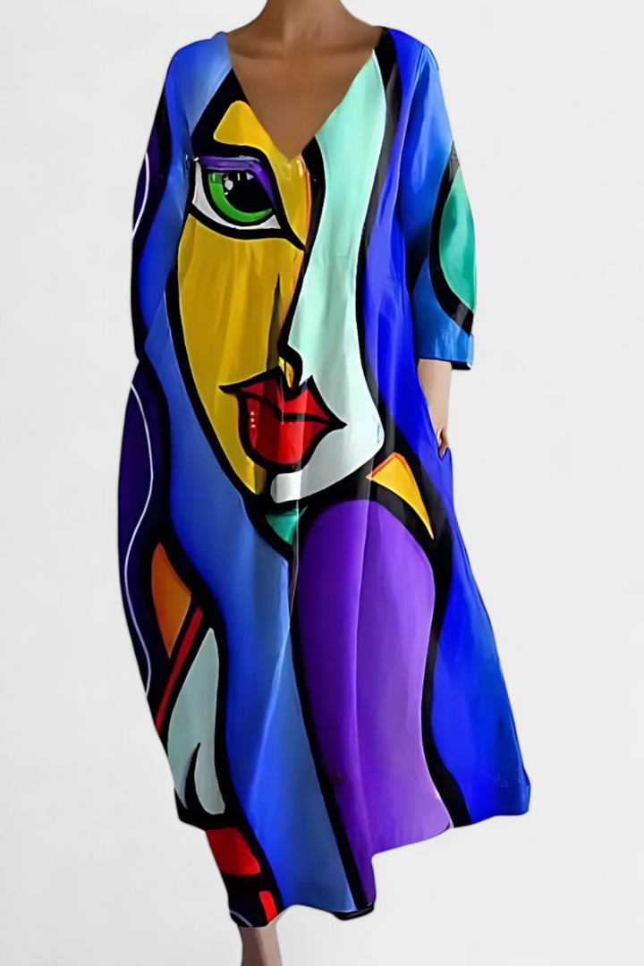 Isolde | Colourful Elegant Maxi Summer Dress