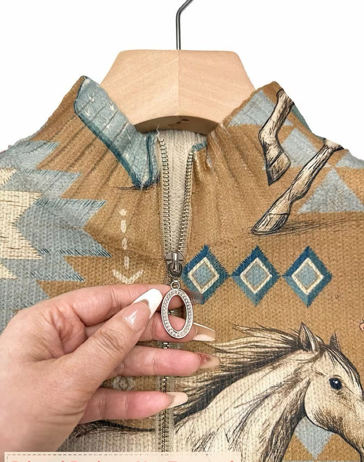 Sarah | Desert Horse Cactus Cardigan