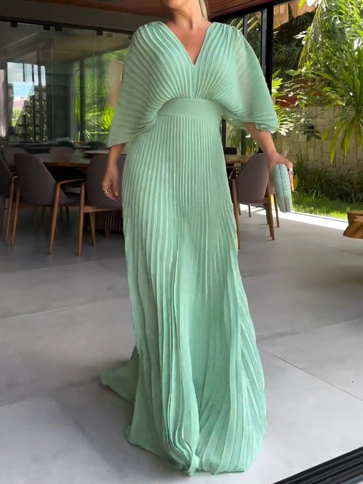 Ria | Floating Ribbed Maxi Dress