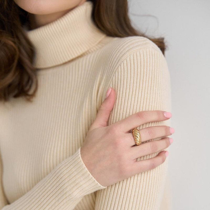 Maeva | Ribbed Turtleneck Jumper