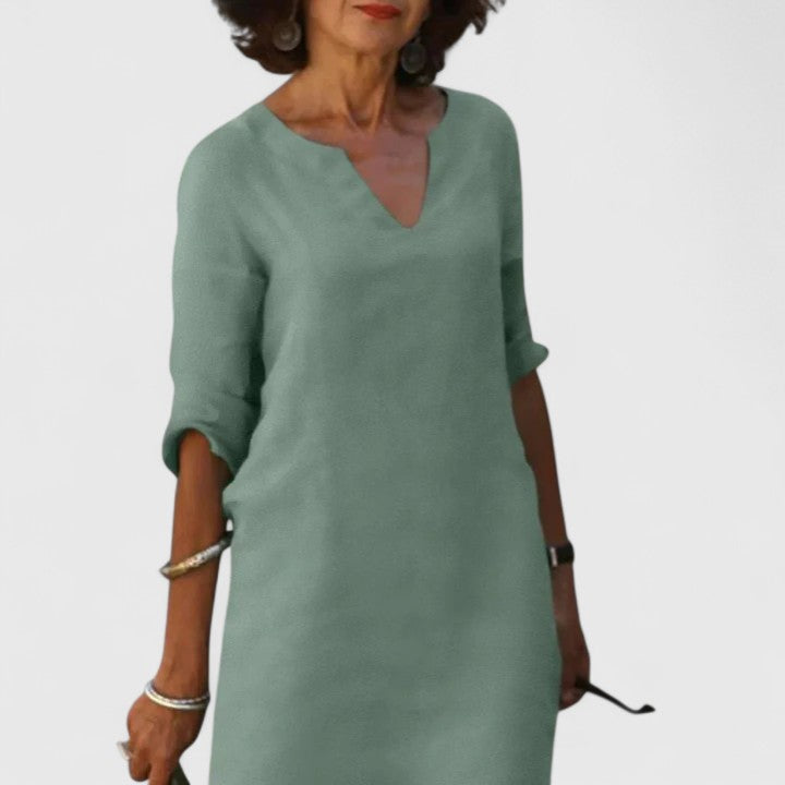 Thalia | Elegant V-Neck Dress