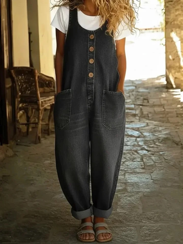 Ayla | Vintage Washed Denim Overalls
