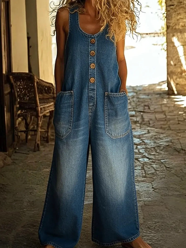 Ayla | Vintage Washed Denim Overalls