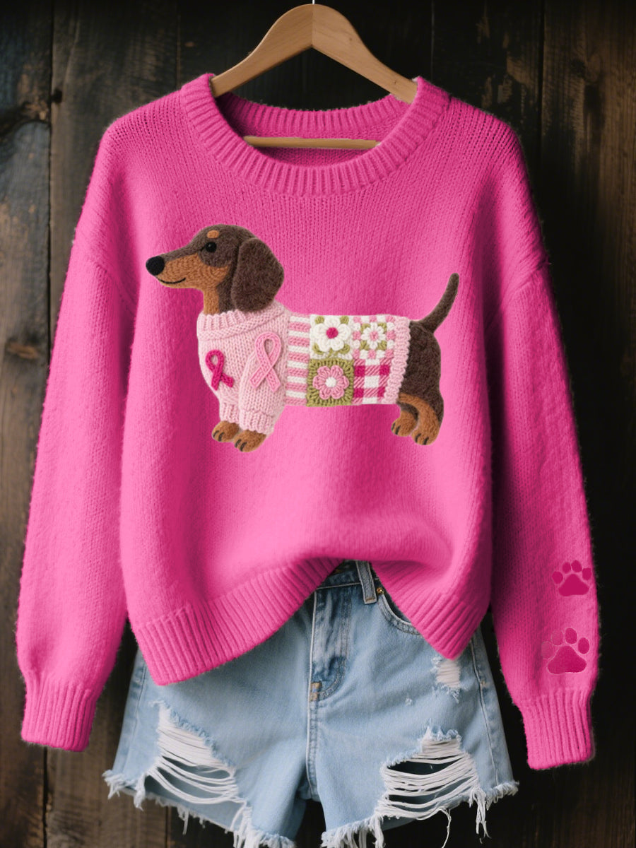 Elsie | Knitted Dachshund Jumper