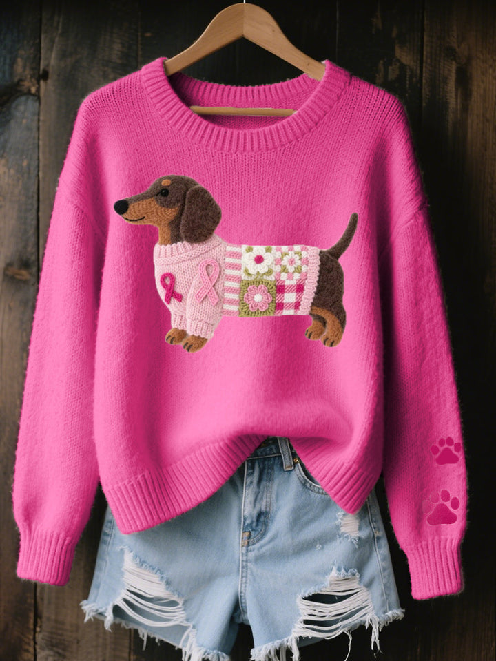 Elsie | Knitted Dachshund Jumper