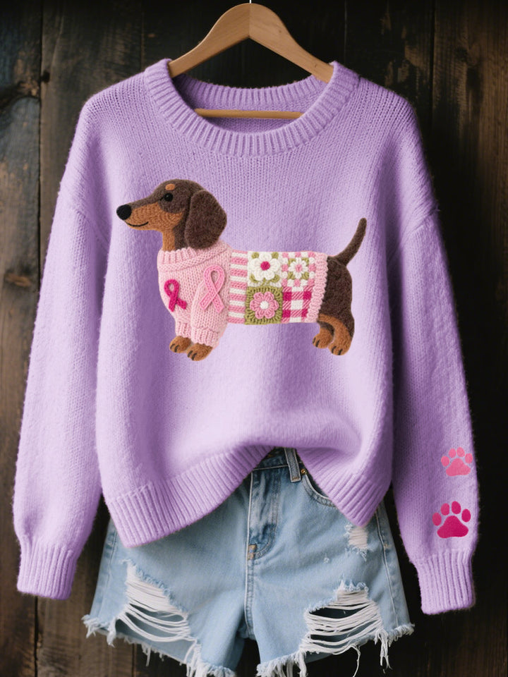 Elsie | Knitted Dachshund Jumper