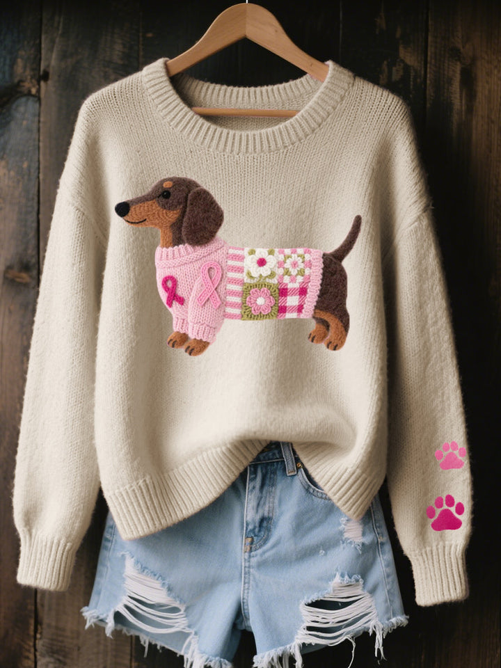 Elsie | Knitted Dachshund Jumper