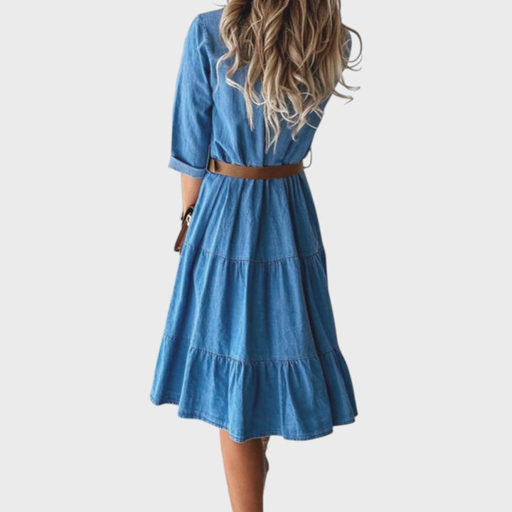 Barbara | Elegant Denim Dress