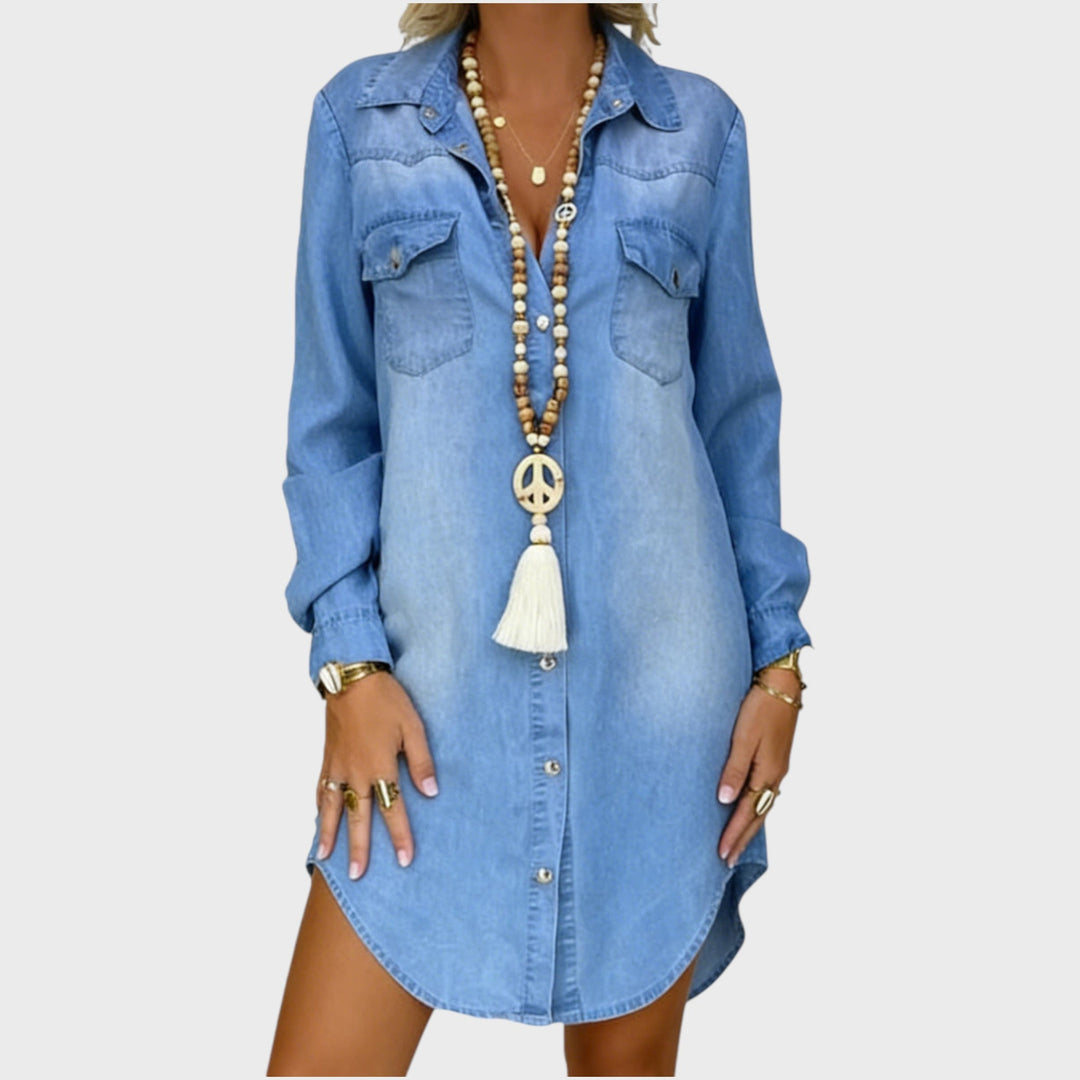 Joanna | Elegant Denim Dress