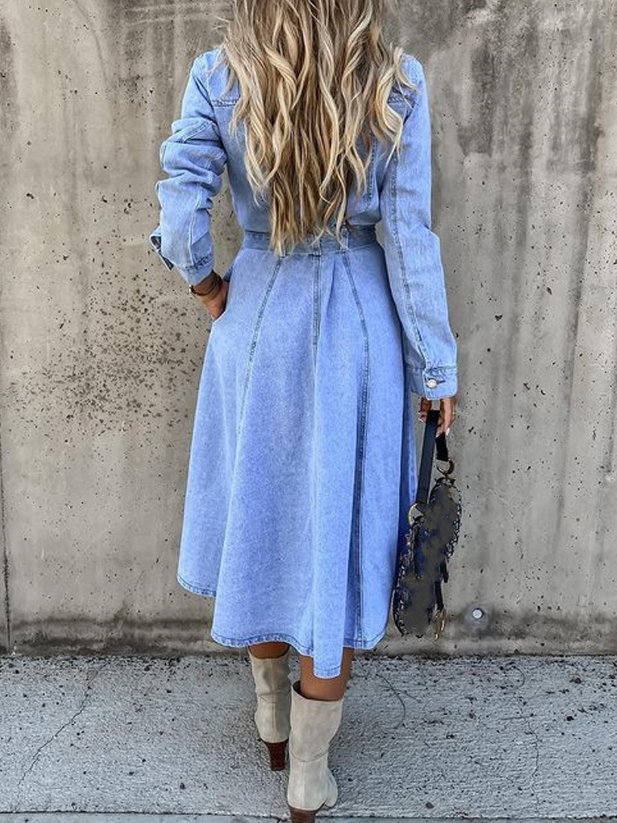 Luna | Everyday Denim Midi Dress