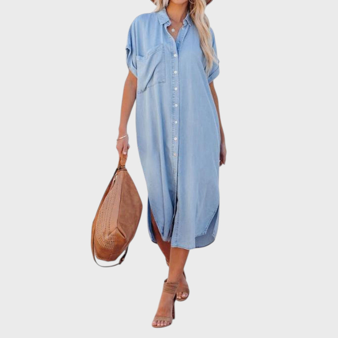 Karen | Easy Denim Effect Dress