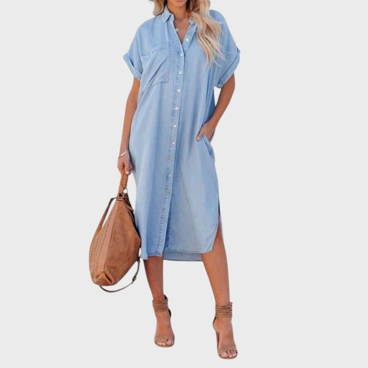 Karen | Easy Denim Effect Dress