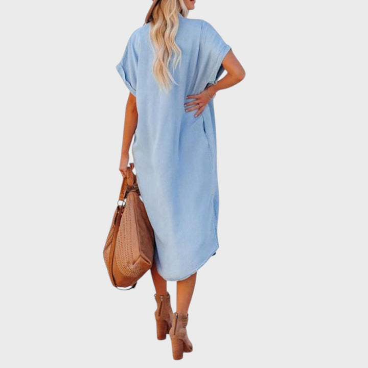 Karen | Easy Denim Effect Dress