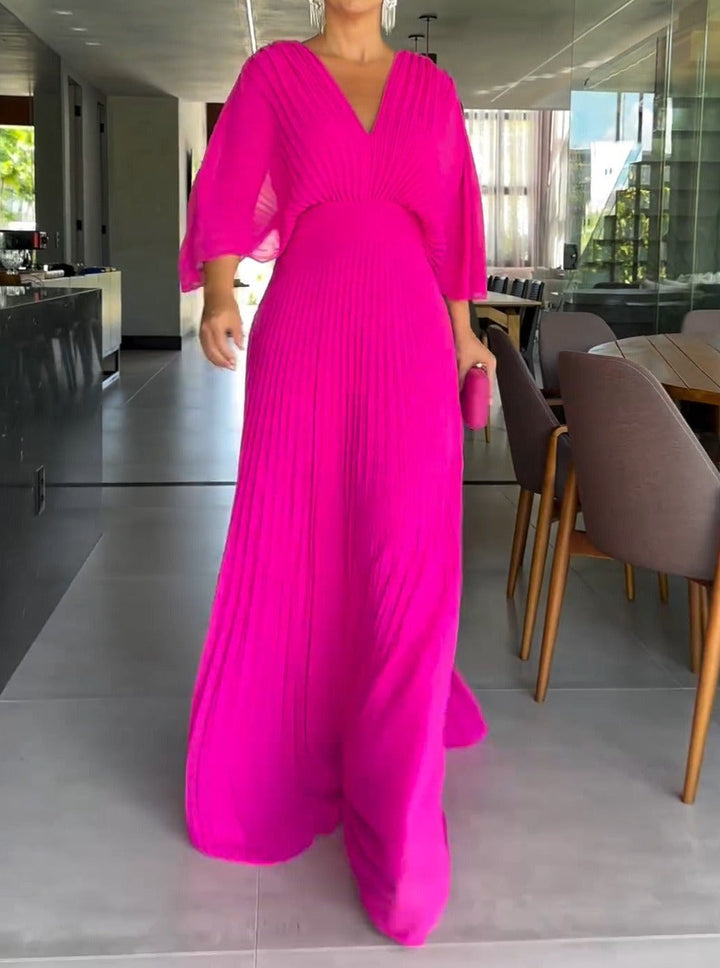 Ria | Floating Ribbed Maxi Dress