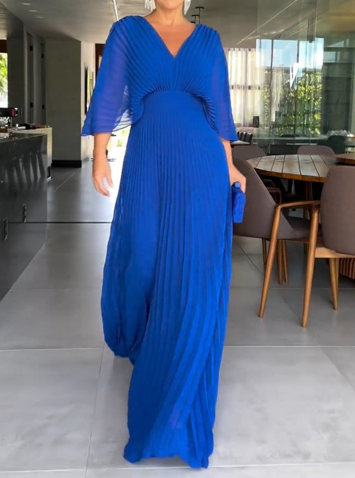 Ria | Floating Ribbed Maxi Dress
