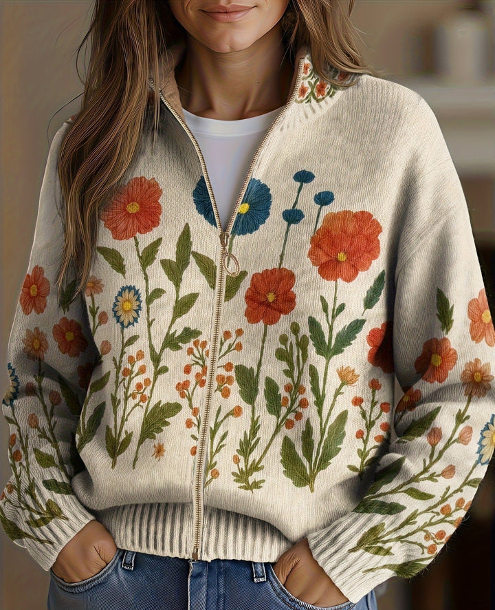 Jessica | Wildflower Meadow Zip Cardigan