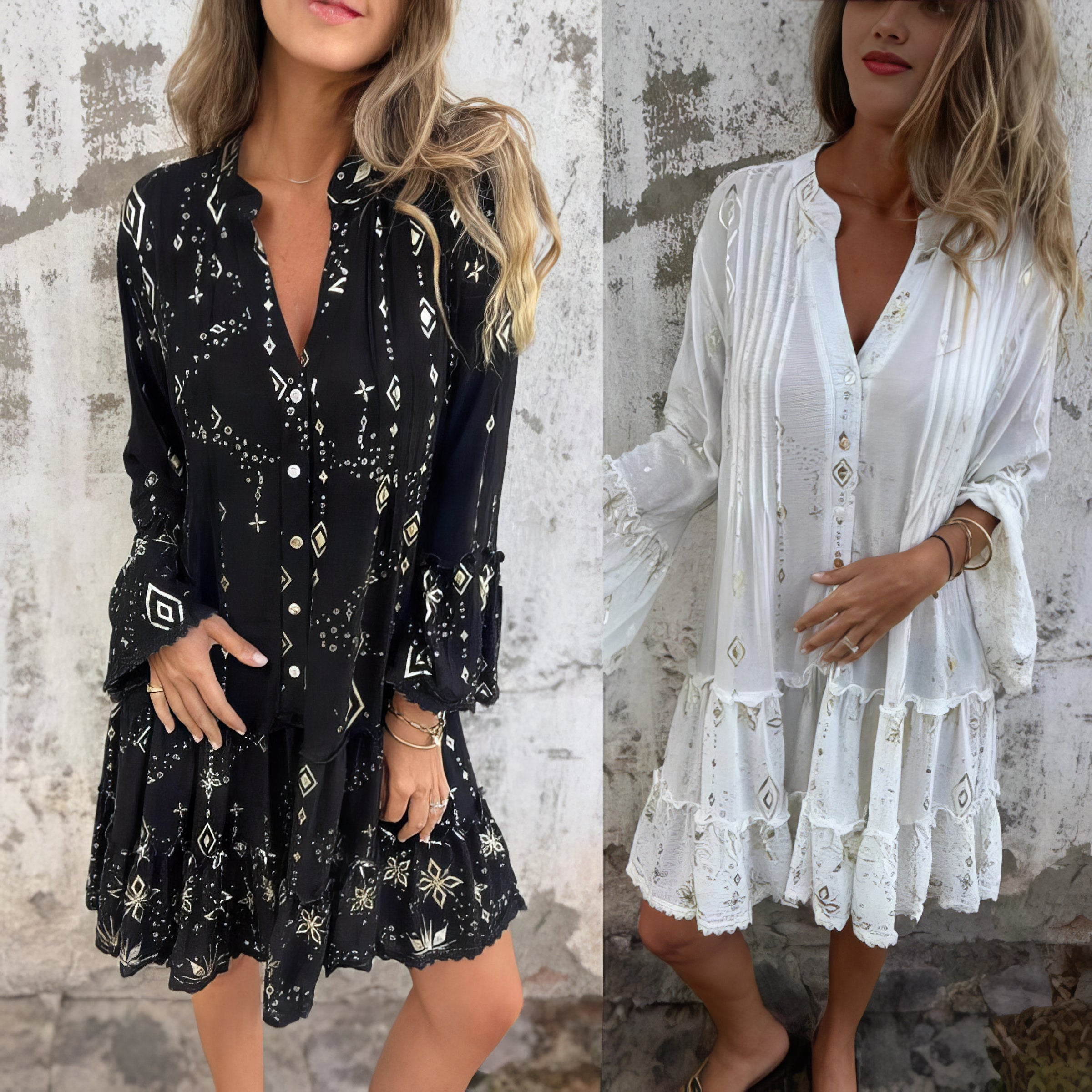 Abigail |  Boho Midi Dress