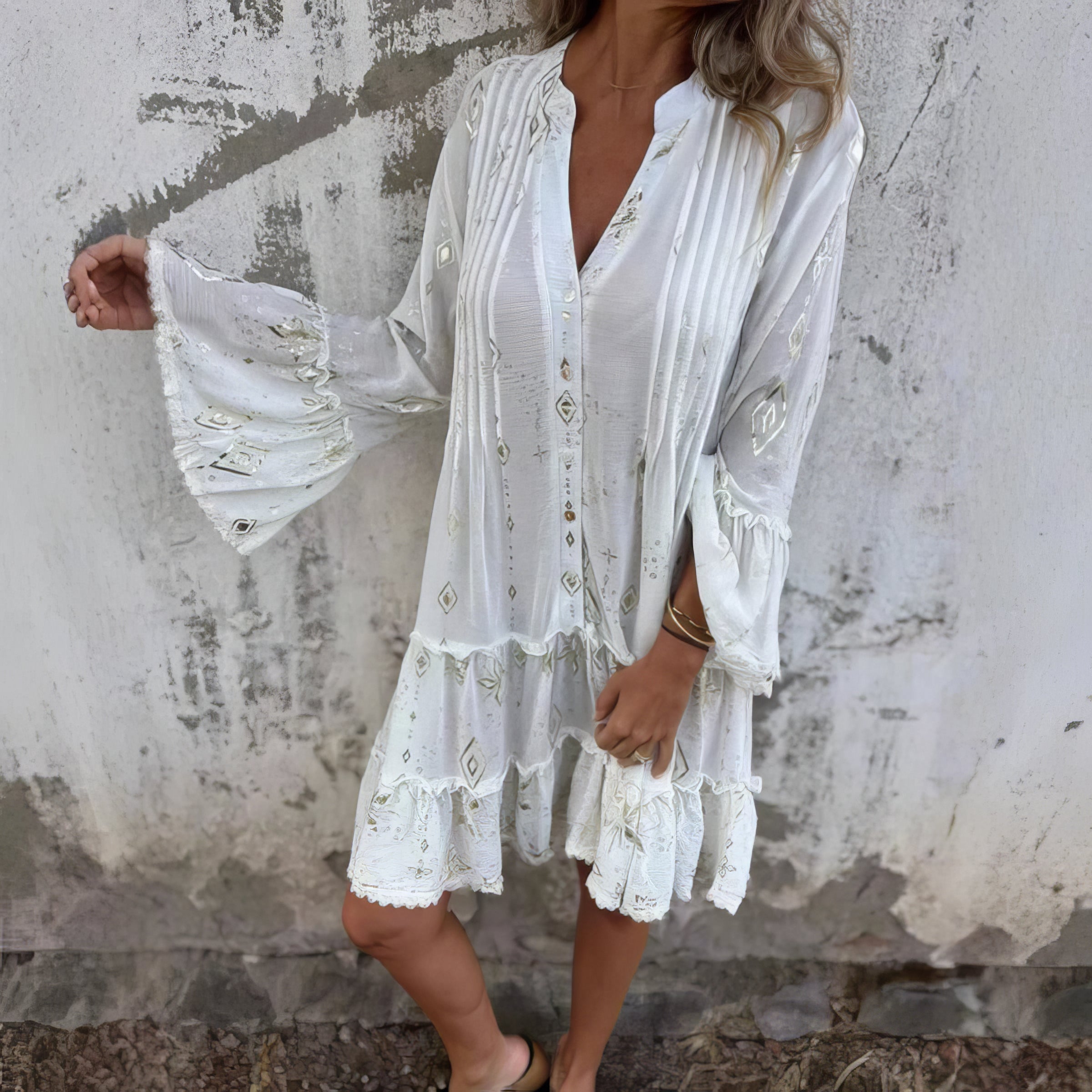 Abigail |  Boho Midi Dress