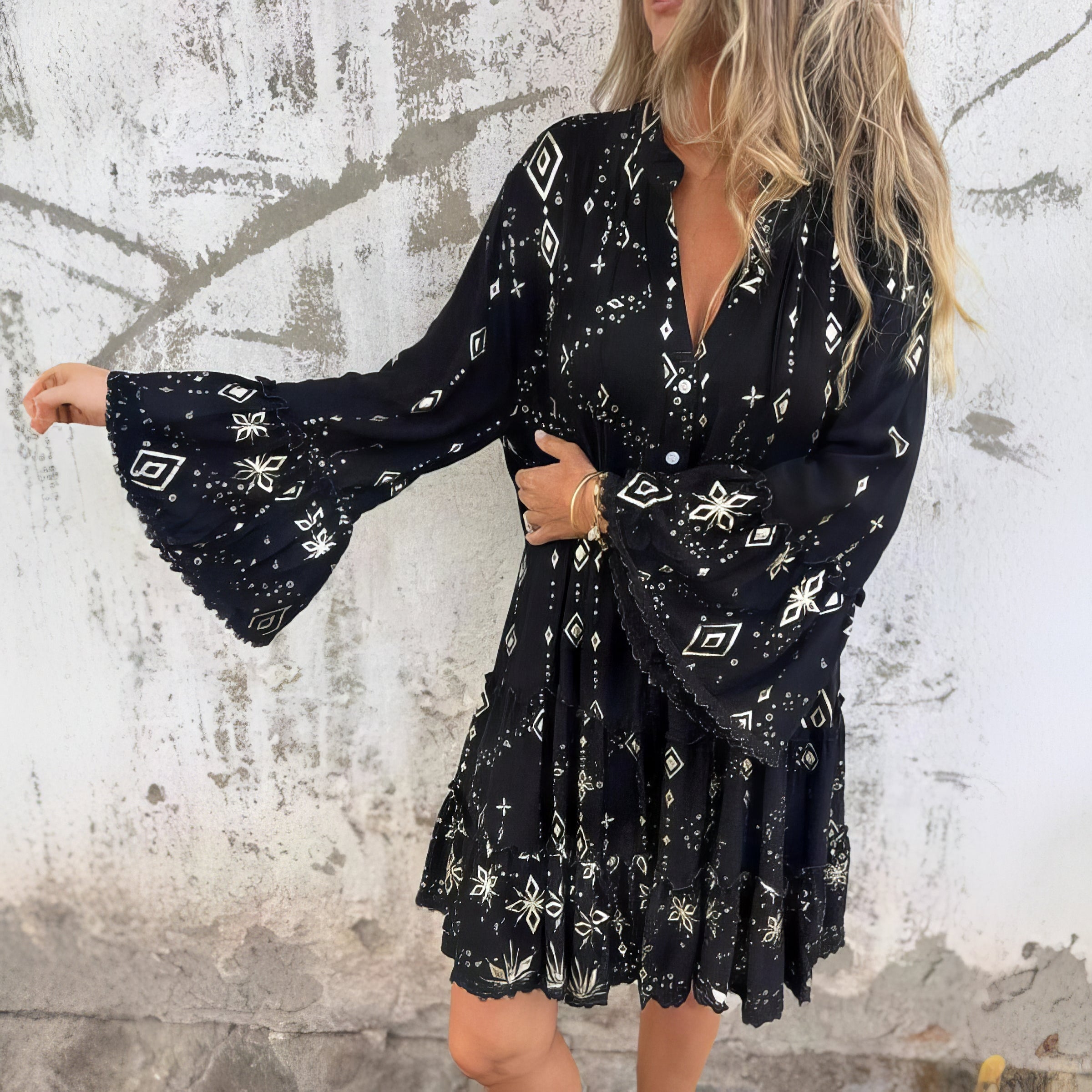 Abigail |  Boho Midi Dress