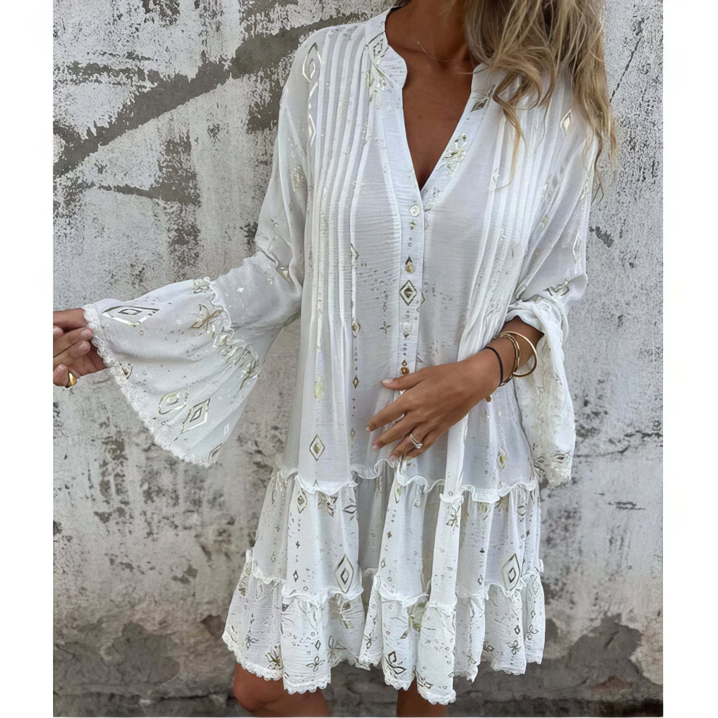 Abigail |  Boho Midi Dress